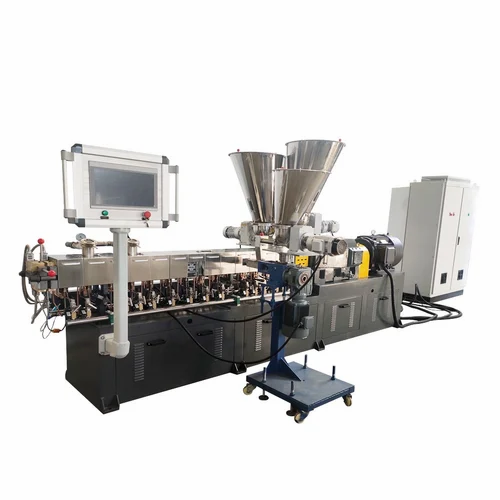 Plastic granules extruder